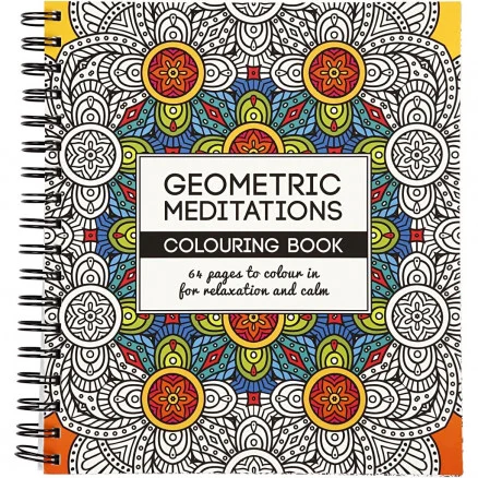 Lägg i varukorgen Mindfulness Målarbok Geometrisk 19,5x23 cm – 64 sidor