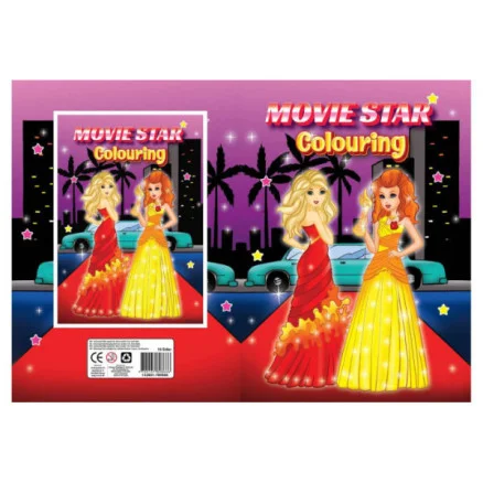 A4 Movie Stars Målarbok 16 sidor Trygg betalning
