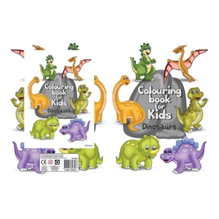 Målarbok A4 Barn Dinosaurier 16 sidor Kundfavorit