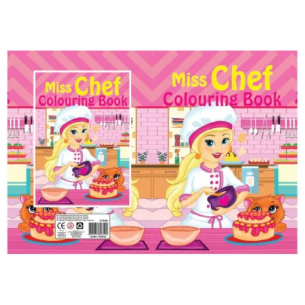Målarbok A4 Miss Chef 16 sidor Erbjudandepris