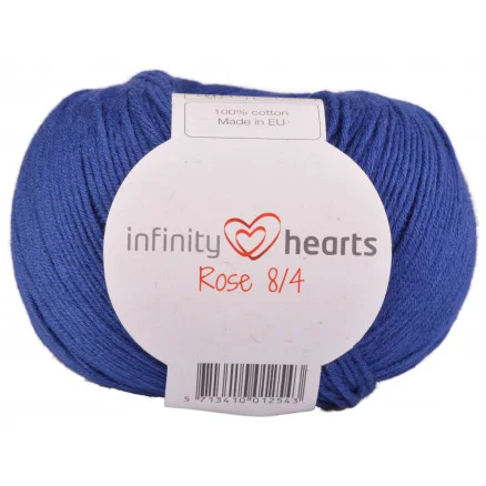 Infinity Hearts Rose 8/4 Garn Unicolor 109 Kungsblå Nyhet