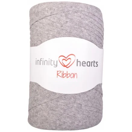 Â Infinity Hearts Ribbon Trikågarn 04 Ljusgrå Lägg i varukorgen