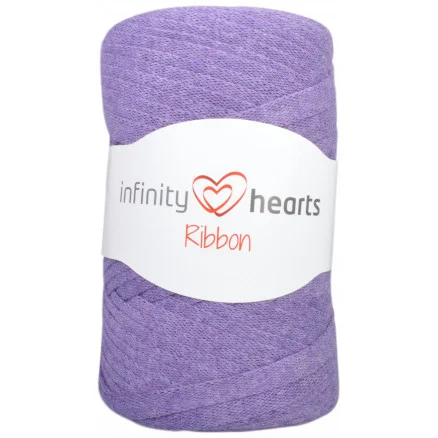 risnedsättning  Infinity Hearts Ribbon Trikågarn 20 Mörklila