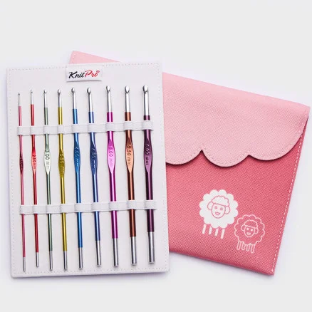 Nedsatt pris KnitPro Zing Virknålsset Aluminium 2-6mm 9 storlekar