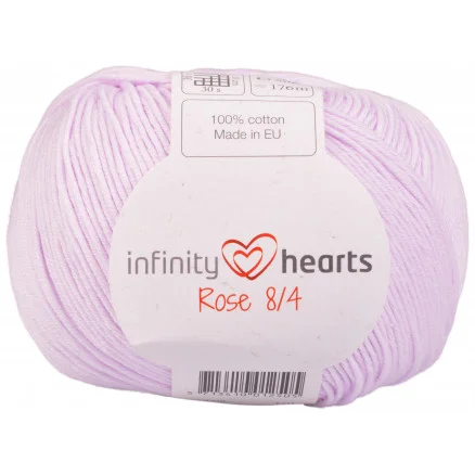 Rea Infinity Hearts Rose 8/4 Garn Unicolor 50 Pulver
