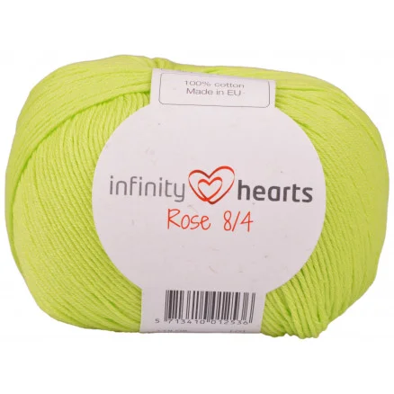 Sista chansen Infinity Hearts Rose 8/4 Garn Unicolor 145 Limegrön