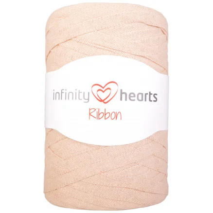 Â Infinity Hearts Ribbon Trikågarn 08 Beige Kampanj