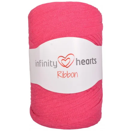 Populär  Infinity Hearts Ribbon Trikågarn 24 Rosa