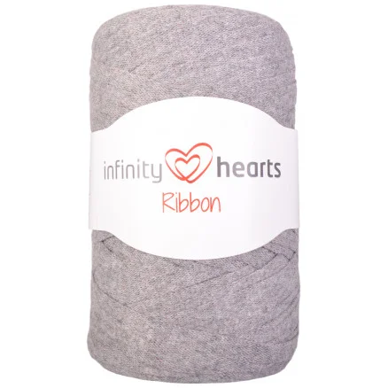 Lägg i varukorgen  Infinity Hearts Ribbon Trikågarn 05 Grå