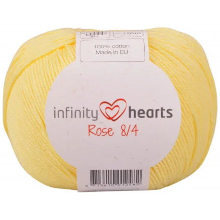 Beställ idag Infinity Hearts Rose 8/4 Garn Unicolor 177 Ljusgul