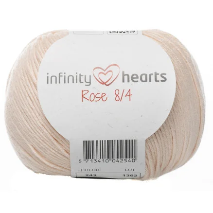 Infinity Hearts Rose 8/4 Garn 243 Nude Bästa pris