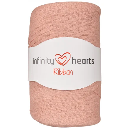 Fynd  Infinity Hearts Ribbon Trikågarn 25 Puder