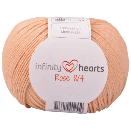 Infinity Hearts Rose 8/4 Garn Unicolor 242 Ljus Terrakotta Fri frakt