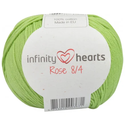 Infinity Hearts Rose 8/4 Garn Unicolor 160 Ljusgrön Nyhet
