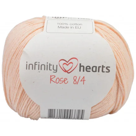 Beställ nu Infinity Hearts Rose 8/4 Garn Unicolor 205 Ljus Persika