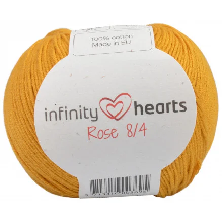 Kampanj Infinity Hearts Rose 8/4 Garn Unicolor 190 Senap