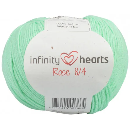 Infinity Hearts Rose 8/4 Garn Unicolor 140 Mintgrön Kundfavorit