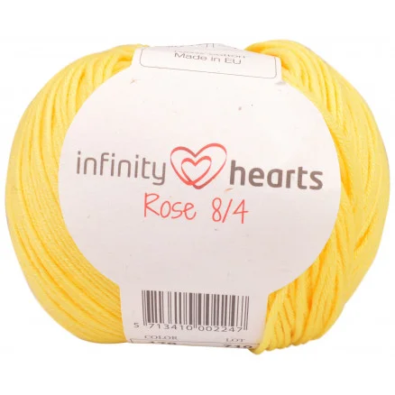 Infinity Hearts Rose 8/4 Garn Unicolor 179 Gul Rabatter