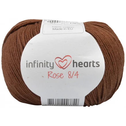 Infinity Hearts Rose 8/4 Garn Unicolor 228 Mörkbrun Extra rabatt