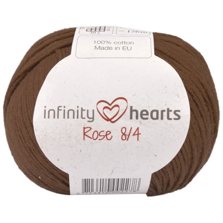 Utförsäljning Infinity Hearts Rose 8/4 Garn Unicolor 219 Brun