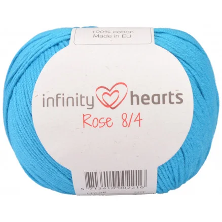 Infinity Hearts Rose 8/4 Garn Unicolor 125 Turkos Reapris