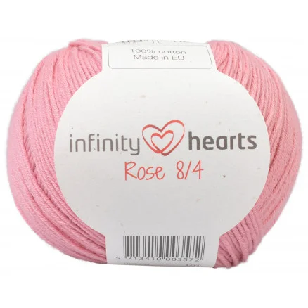 Infinity Hearts Rose 8/4 Garn Unicolor 27 Ljus Gammelrosa Snabb frakt