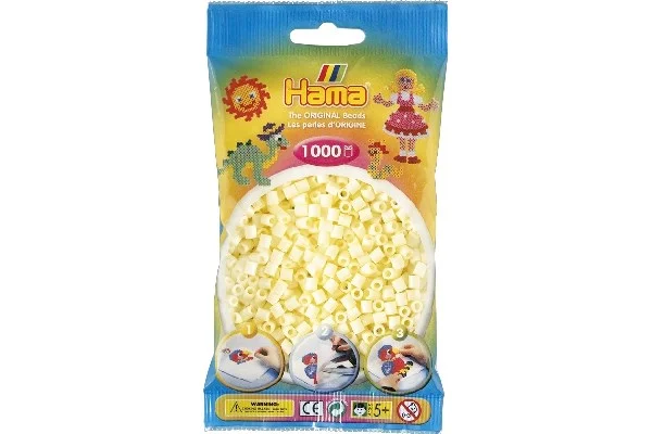 Sänkt pris Hama midi, pärlor, 1000 stk – Creme – 207-02