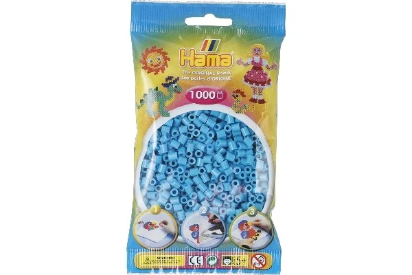 Billig Hama midi, pärlor, 1000 stk – Turkus – 207-49
