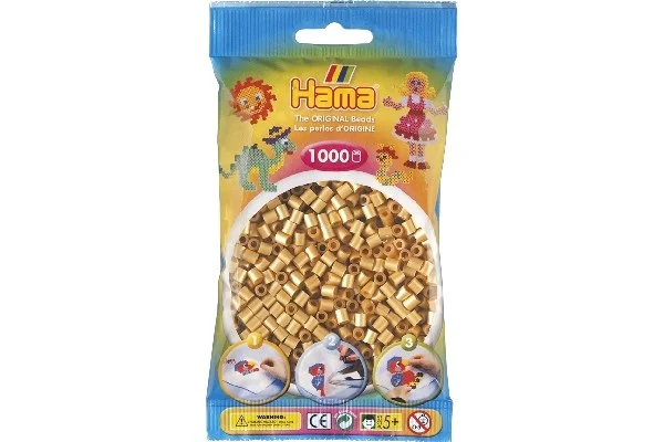Hama midi, pärlor, 1000 stk – Guld – 207-61 Köp online