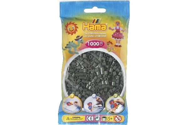 Sista chansen Hama midi, pärlor, 1000 stk – Mörk Grön – 207-28