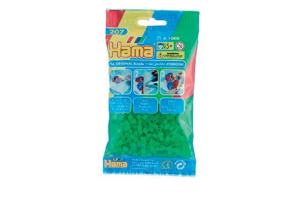 Begränsat erbjudande Hama midi, pärlor, 1000 stk – Neon Grön – 207-37