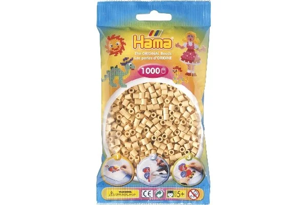 Trygg betalning Hama midi, pärlor, 1000 stk – Beige – 207-27