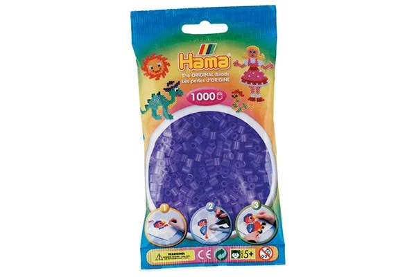 Snabb leverans Hama midi, pärlor, 1000 stk – Trans Lila – 207-74