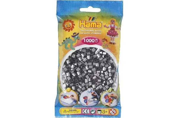 Hama midi, pärlor, 1000 stk – Silver – 207-62 Sänkt pris