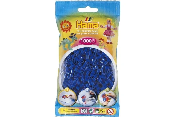 Hama midi, pärlor, 1000 stk – Cobolt blå – 207-08 Utförsäljning