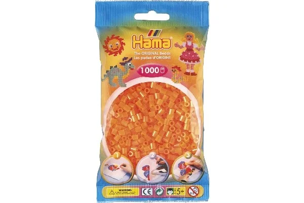 Reapris Hama midi, pärlor, 1000 stk – Neon Orange – 207-38