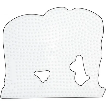 Extra rabatt Hama Midi Pärlplatta Elefant Stor Vit 16x13,5 cm – 1 st.