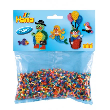 Kampanjpris Hama Mini Pärlor 583 Mix Bag 47 Ass. färger – 7 500 st.