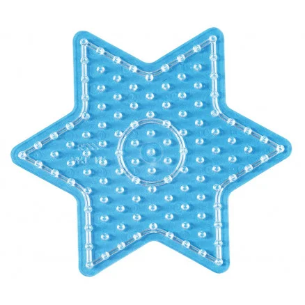 Hama Maxi Pärlplatta 8222 Stjärna Transparent – 1 st Sista chansen