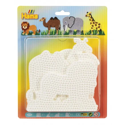 Kundfavorit Hama Midi Pärlplattor 4582 Elephant, Giraffe, Lion & Camel – 4 st.