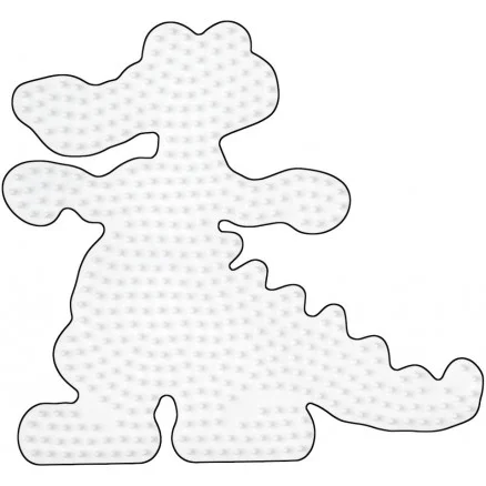 Hama Midi Pärlplatta Krokodil Vit 14x15cm – 1 st. Fynd
