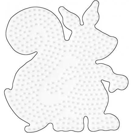 Hama Midi Pärlplatta Ekorre Vit 13x12 cm – 1 st. Billig
