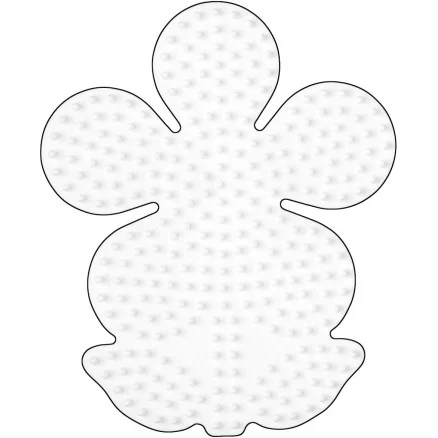 Begränsat erbjudande Hama Midi Pärlplatta Blomma Stor Vit 12x10cm – 1 st.