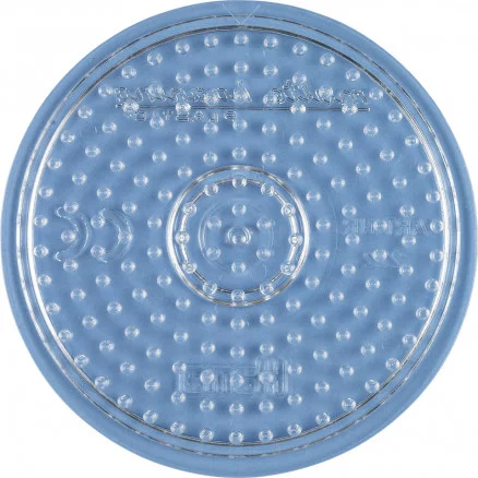 Handla nu Hama Midi Pärlplatta Rund Liten Transparent 8cm – 1 st.
