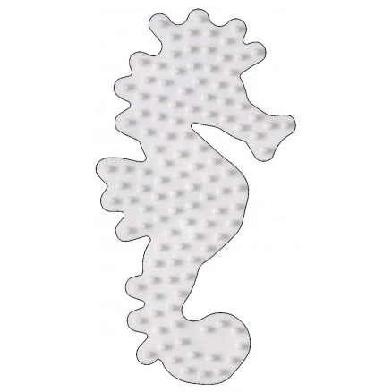 Hama Midi Pärlplatta Sjöhäst Vit 10,5x5,5cm – 1 st. Expressleverans