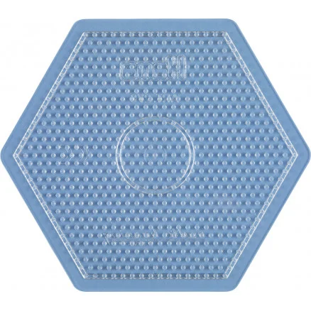 Hama Midi Pärlplatta Sexkant Stor Transparent 16,5x14,5cm – 1 st. Fynd