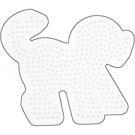 Hama Midi Pärlplatta Hund Vit 13,5x12 cm – 1 st. Trygg betalning
