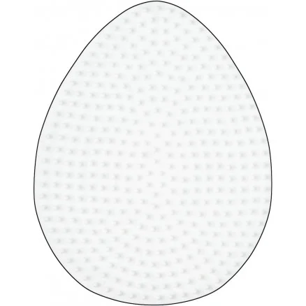 Rabatter Hama Midi Pärlplatta Äggformad Vit 12,5x9,5cm – 1 st.