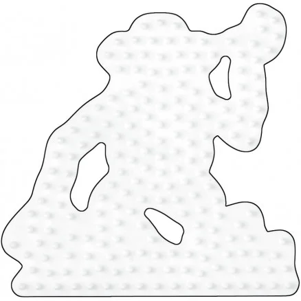 Extra rabatt Hama Midi Pärlplatta Apa Vit 9x9cm – 1 st.