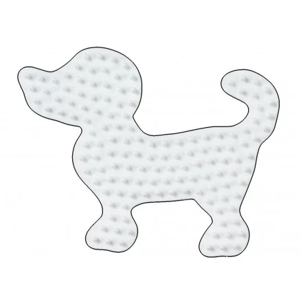 Hama Midi Pärlplatta Hund Liten Vit 9,5x7,5cm – 1 st. Trygg betalning